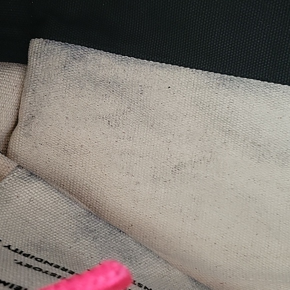 Kate Spade Limited Edition Red Black White Uptown Downtown Tote Bag Canvas - Picture 9 of 16